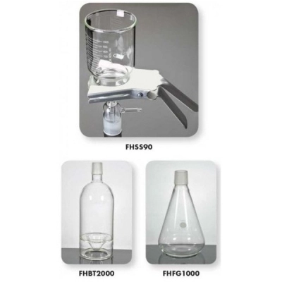 United Scientific 2000 ml Capacity, Vacuum Bottle With Ground Glass Joints FHBT2000