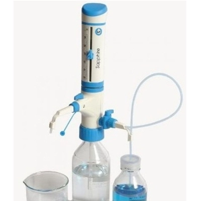 United Scientific 10 - 100 ml Bottle Top Dispensers, Sapphire BTSR100