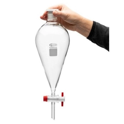 United Scientific 1000 ml Separatory Funnels, Borosilicate Glass SF149-1000