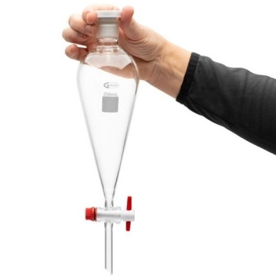 United Scientific 250 ml Separatory Funnels, Borosilicate Glass SF149-250