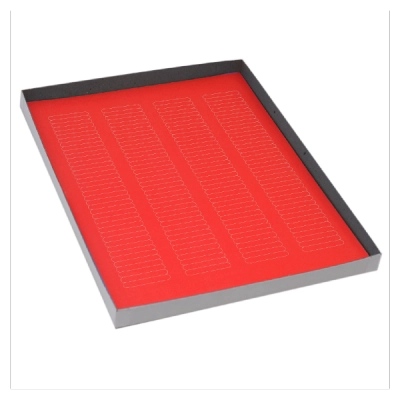 Globe Scientific Label Sheets, Cryo, 38x6mm, for Microplates, 20 Sheets, Red Box of 3120 LCS-38X6R