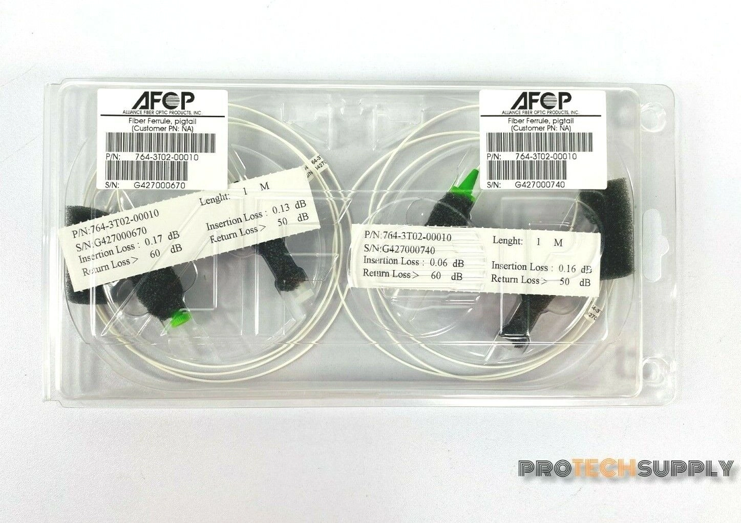 2 PCS AFOP Fiber Ferrule Pigtail Alliance Fiber Op
