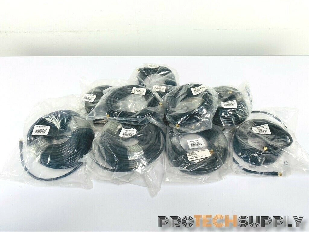 LOT of 10 Various Monoprice RG6 Coaxial Cables wit