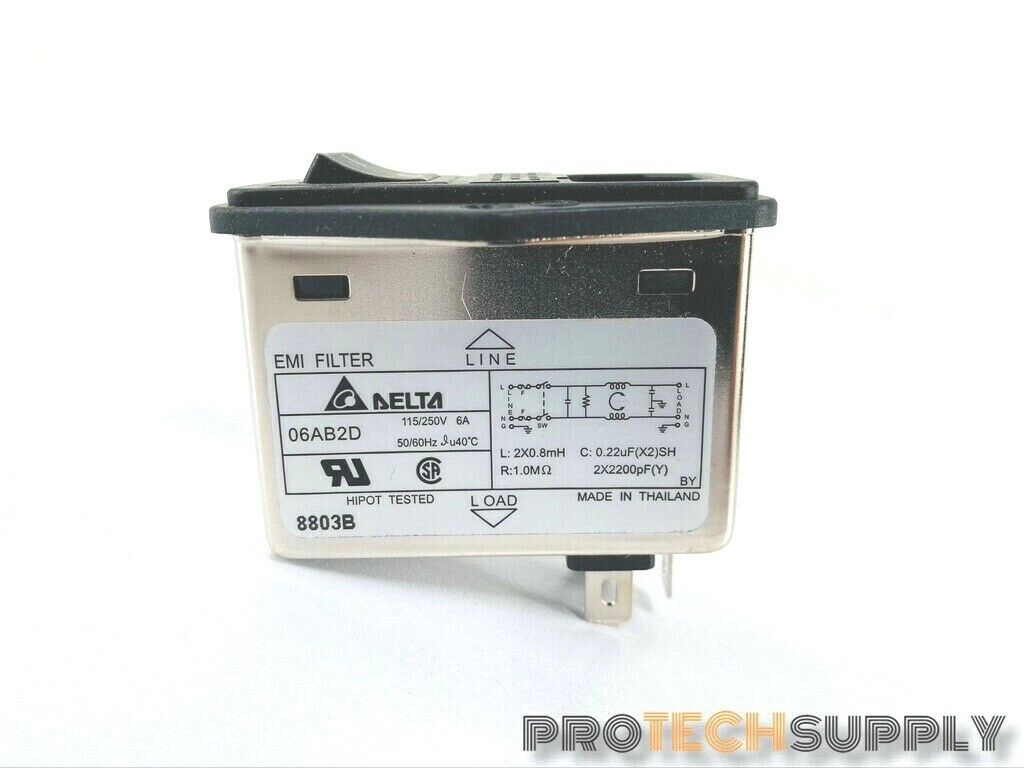 Delta 06AB2D Power Entry Connector Receptacle Modu