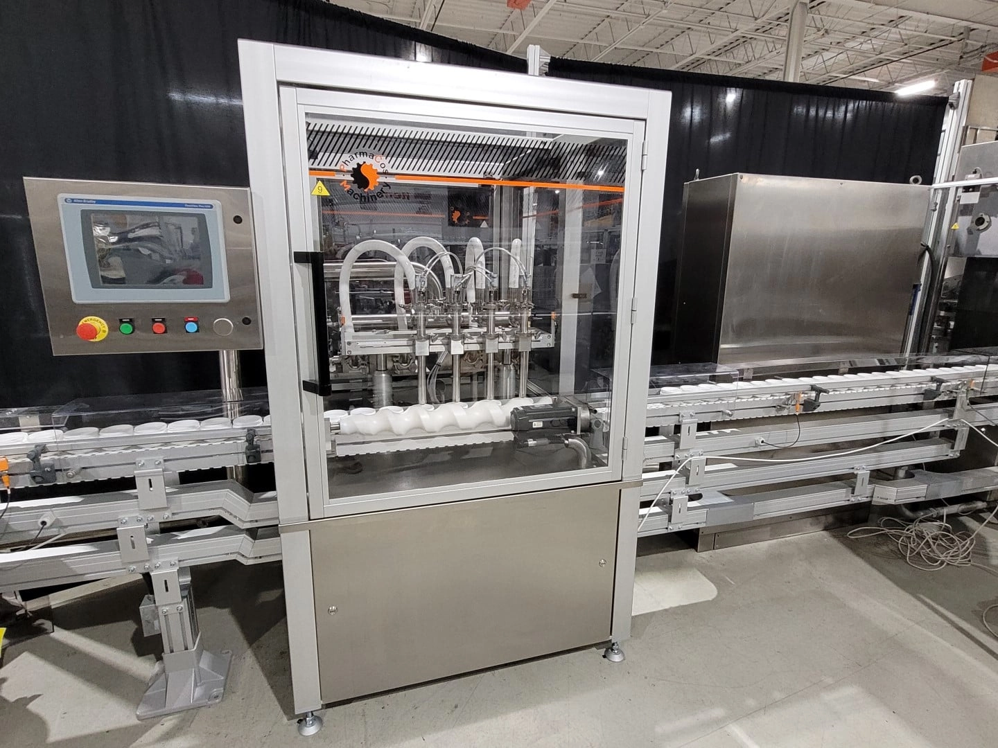 New PCM 4 station inline piston filler model RS-FI460