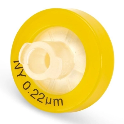 Globe Scientific Syringe Filter, Nylon Membrane, 0.22um Porosity, 13mm Yellow, Box/100 SF-NYLN-2213