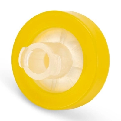 Globe Scientific Syringe Filter, Nylon Membrane, 0.22um Porosity, 13mm Yellow, Box/50 SF-NYLN-2213-S