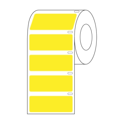 Globe Scientific Label Roll, Cryo Direct Thermal Large Tube Rack and Box Yellow Roll/500 LTC-51X19Y