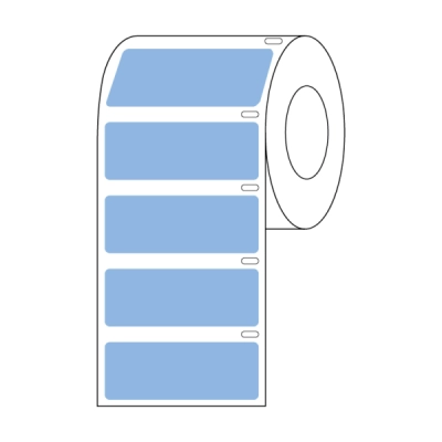 Globe Scientific Label Roll, Cryo, Direct Thermal Large Tube, Rack and Box Blue Roll/500 LTC-51X19B