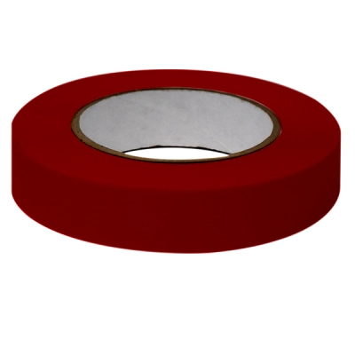 Globe Scientific Labeling Tape, 1" x 60yd per Roll, 3 Rolls/Case, Dark Red LT-1X60DKR