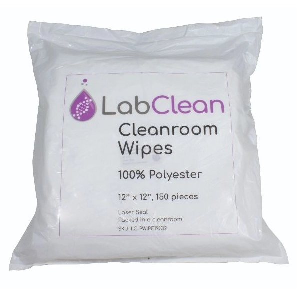 United Scientific 12” x 12”, 150 Wipes LabClean Cleanroom Wipes, PWIPE12X12