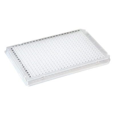 Globe Scientific 384-Well PCR Plate, A24/P24 Two Notch design (Roche-style) Clear Box/10 PCR-384-ROC