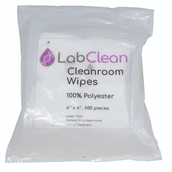 United Scientific 4” x 4”, 600 Wipes LabClean Cleanroom Wipes, PWIPE4X4