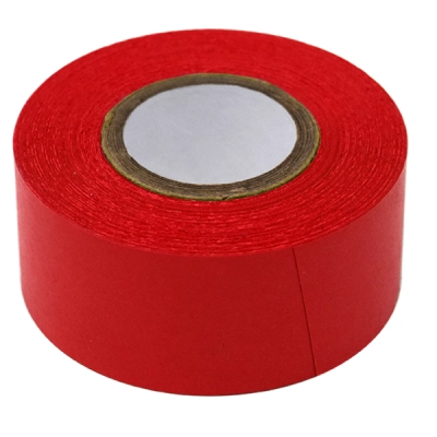 Globe Scientific Labeling Tape, 1" x 500" per Roll, 3 Rolls/Box, Red LT-1X500R