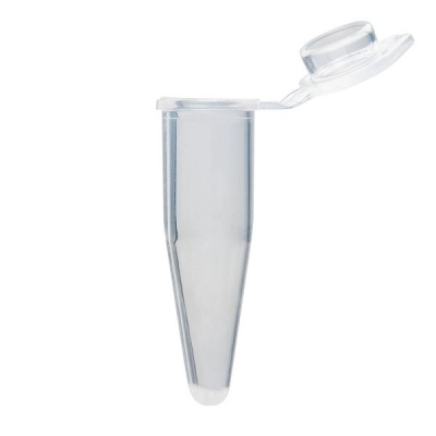 Globe Scientific 0.5mL Individual PCR Tube with Frosted Flat Cap, Natural Box/1000 PCR-05F