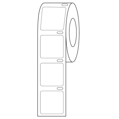 Globe Scientific Label Roll, Cryo, Direct Thermal, 22x22 mm, for Microscope Slides, White LTC-22X22W