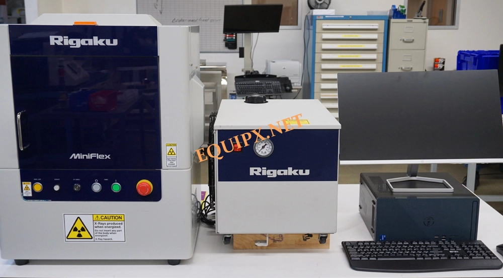 Rigaku MINIFLEX 600 X-Ray Powder Diffractometer with 8 position automatic sample changer , Haskris chiller, and D/teX Detector (2017) (4531)