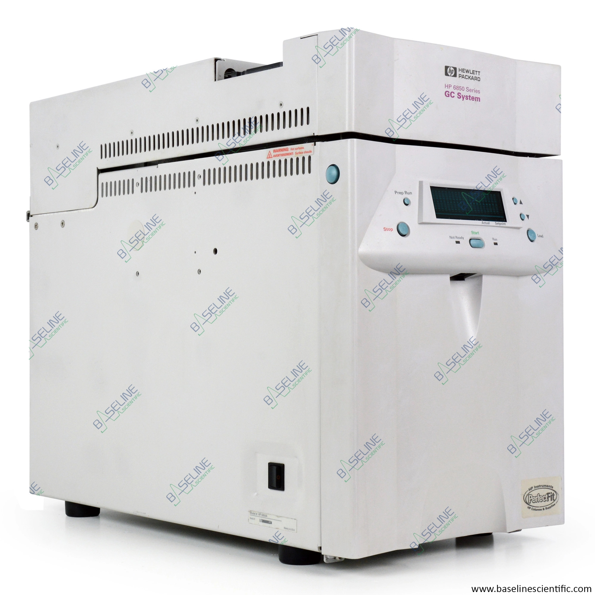 HP 6850A Gas Chromatograph with FID and SSL Inlet