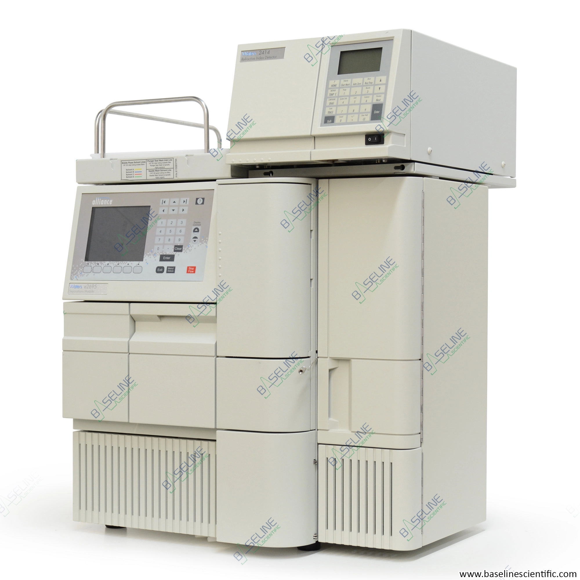 Refurbished Waters Alliance e2695 and 2414 Refractive Index Detector
