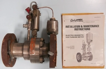 DANIEL INDUSTRIES, FLOW PRODUCTS DIVISION 2" 300 GTM ELECTRO-MAGNETIC GAS TURBINE METER, MODEL NO: 2