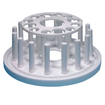 United Scientific Plastic Test Tube Rack, Round, 12-Tube, PP 77704