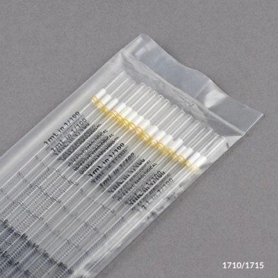 Globe Scientific 1mL, Serological Pipette, PS, Standard Tip, 275mm, Non-Sterile Yellow BOX/1000 1715