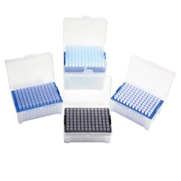 United Scientific 1250 ul Universal Pipette Tips, with Filter, Low Retention, Racked UNUFT01250UL-LR