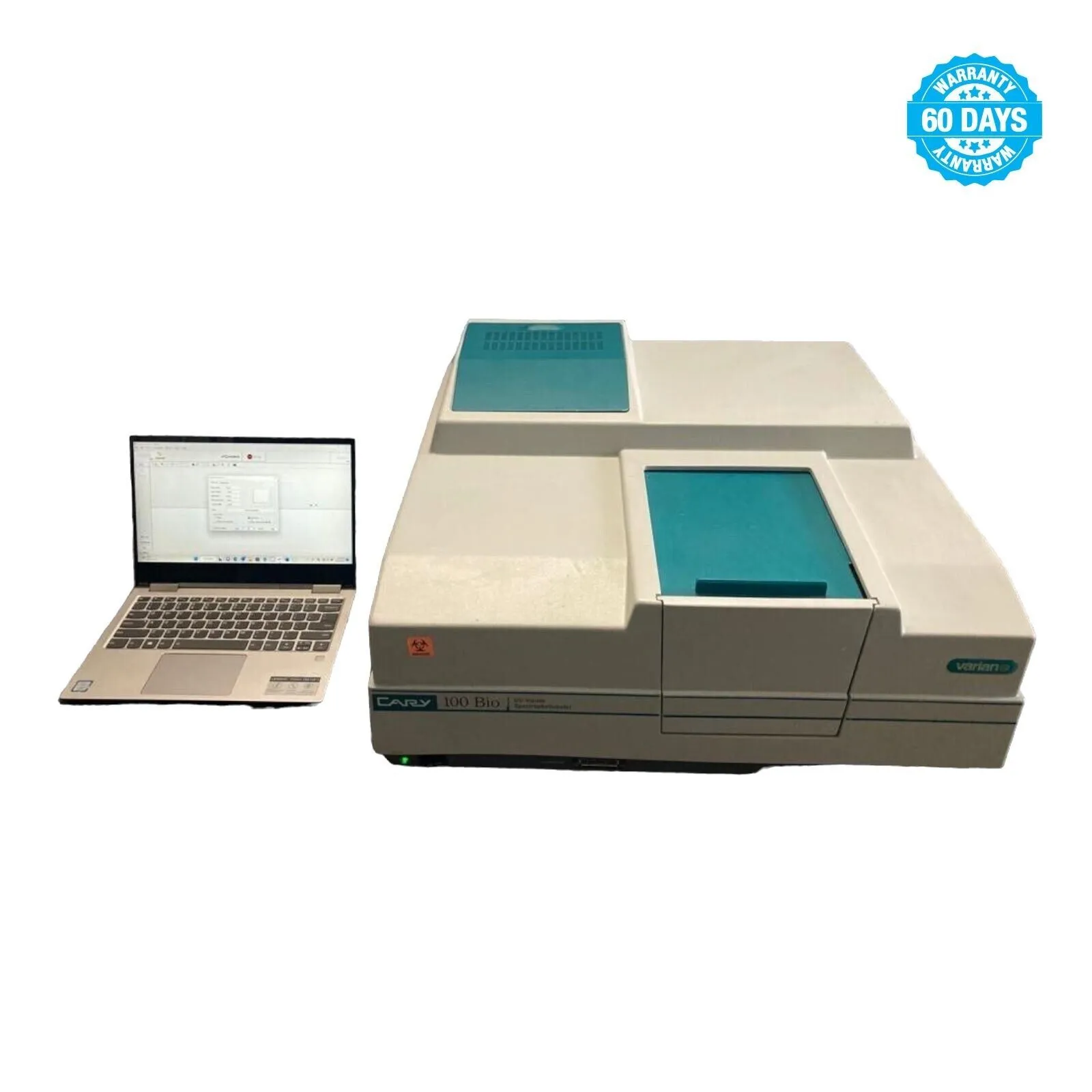 Varian Cary 100 Bio UV Visible Spectrophotometer + LAPTOP + WinUV SOFTWARE 3.0