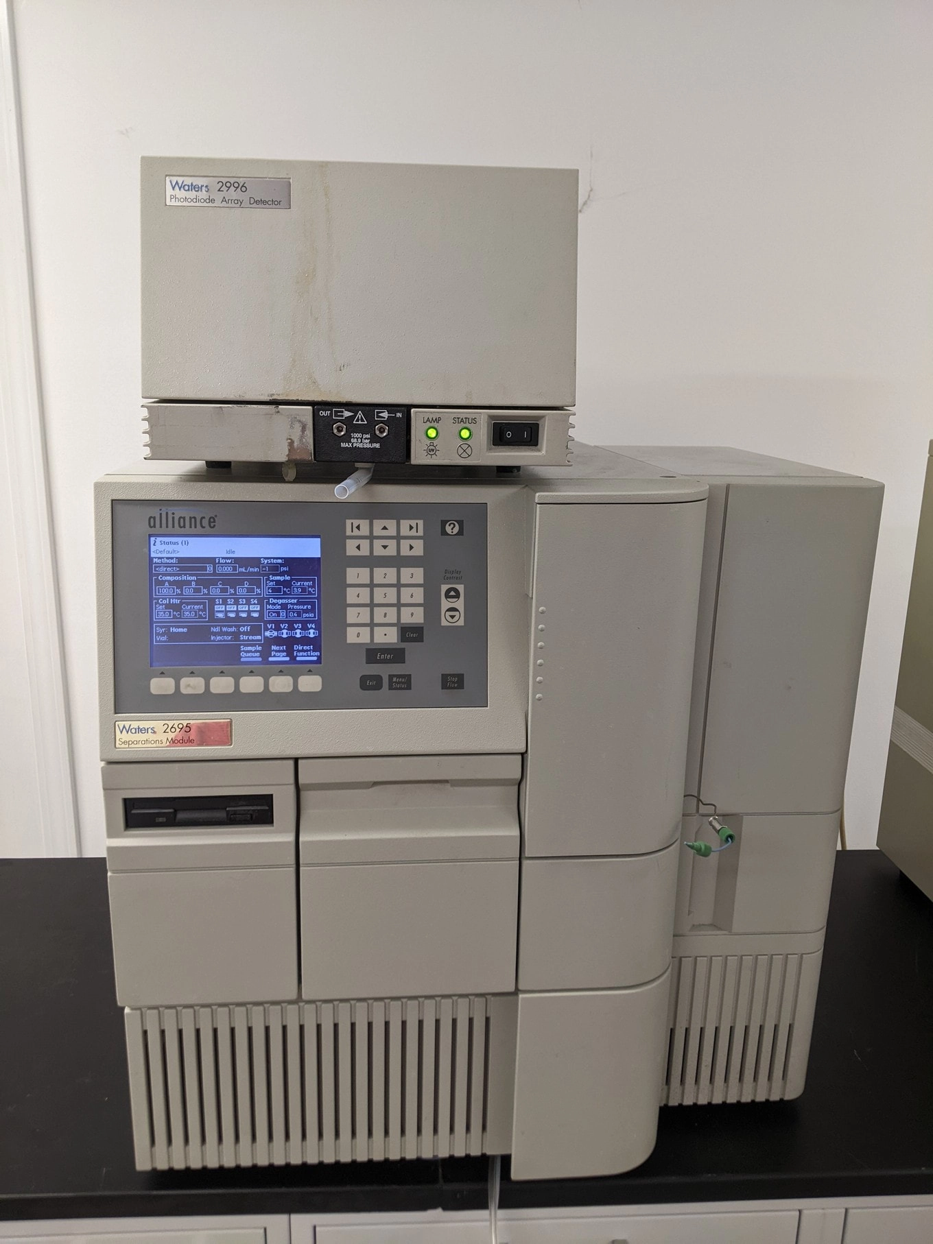 Waters  2695 HPLC with Column Oven and Sample Chiller, 2996 PDA, Tested, Working