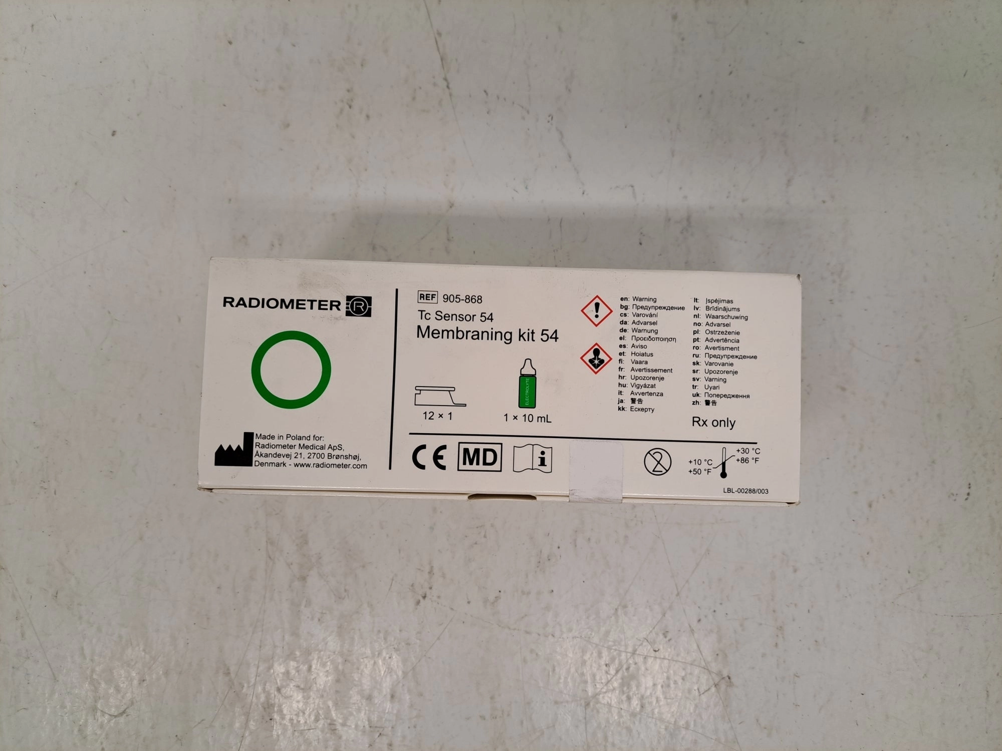 Radiometer Radiometer 905868 TC Sensor 54 Membraning Kit (12x/1x