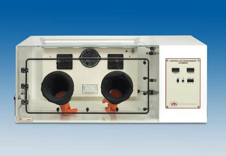 ETS Systems Controlled Environment Chamber Glove Box  ETS Model 518 ETS 518 Glove Box Benchtop Humid