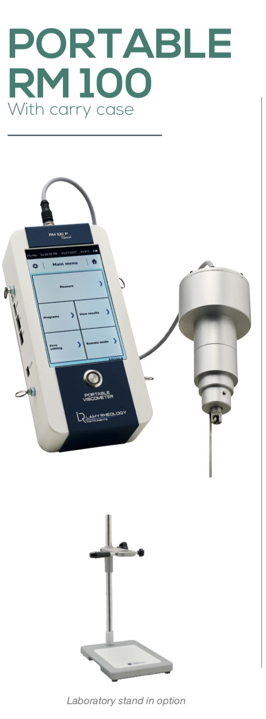 LAMY RHEOLOGY RM 100 I TOUCH GEL TIMER VISCOMETER LAMY RM 100 I TOUCH VISCOMETER LAMY RHEOLOGY VISCOMETER