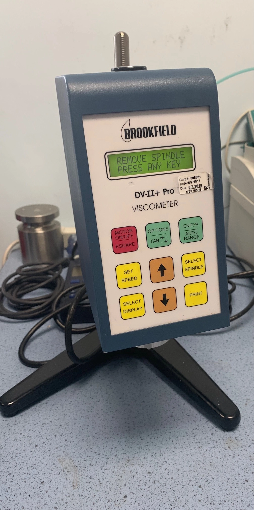 Brookfield DV- II+ Pro Viscometer Brookfield LVDV-II+Pro used nice