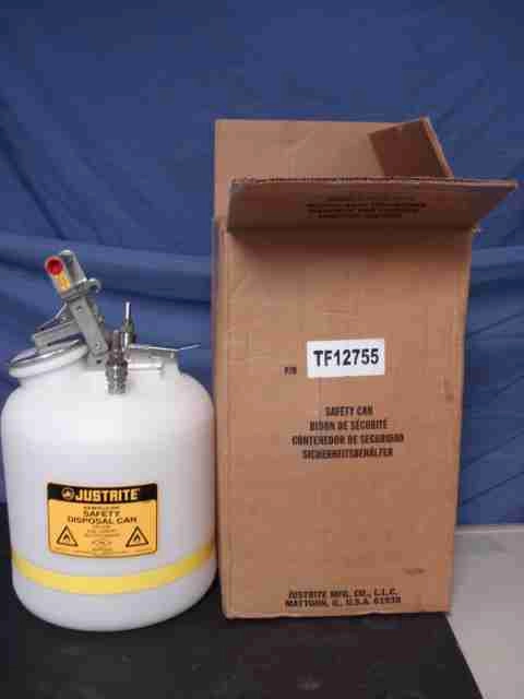 Justrite 12755 Non Metallic 5 Gallon Safety Can