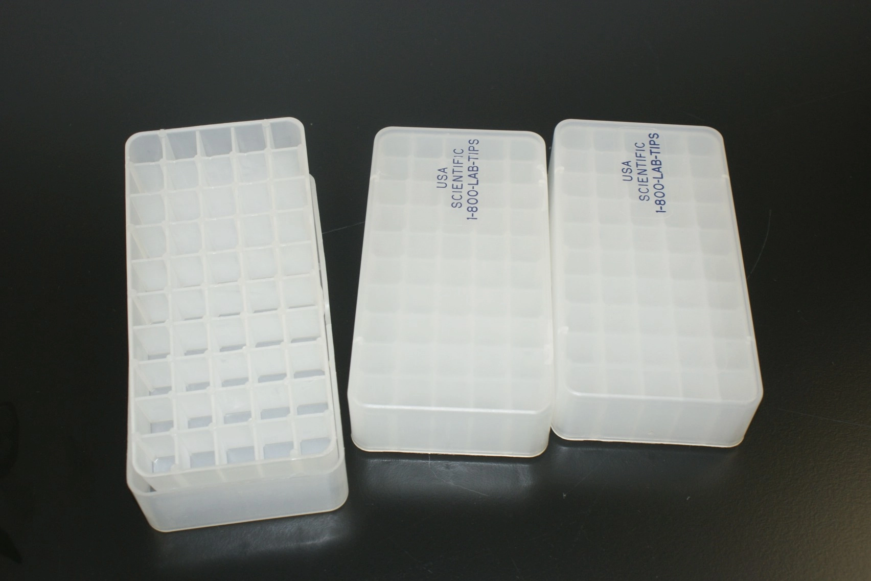 USA PLASTICS Vial Case Plastic USA Plastics 5 x 10 30 cm boxes used very nice we have 70 of these for $ 6- each for $420- for