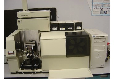 Perkin Elmer AAnalyst 300 Atomic Absorption Spectrometer  Perkin Elmer 300 AA used nice complete Flame only system with compu