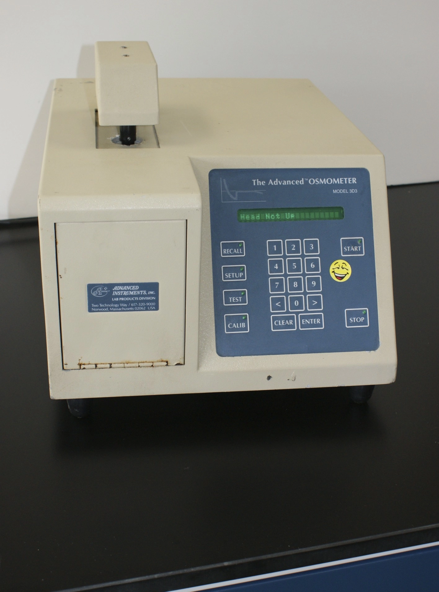Advanced Model 3D3 Single-Sample Osmometer determines the osmolality of solutions using freezing point depression (FPD) used