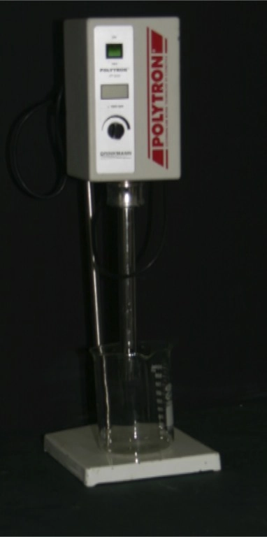 Polytron PT1000 homogenizer with Mixing Head and Stand Homogenizer