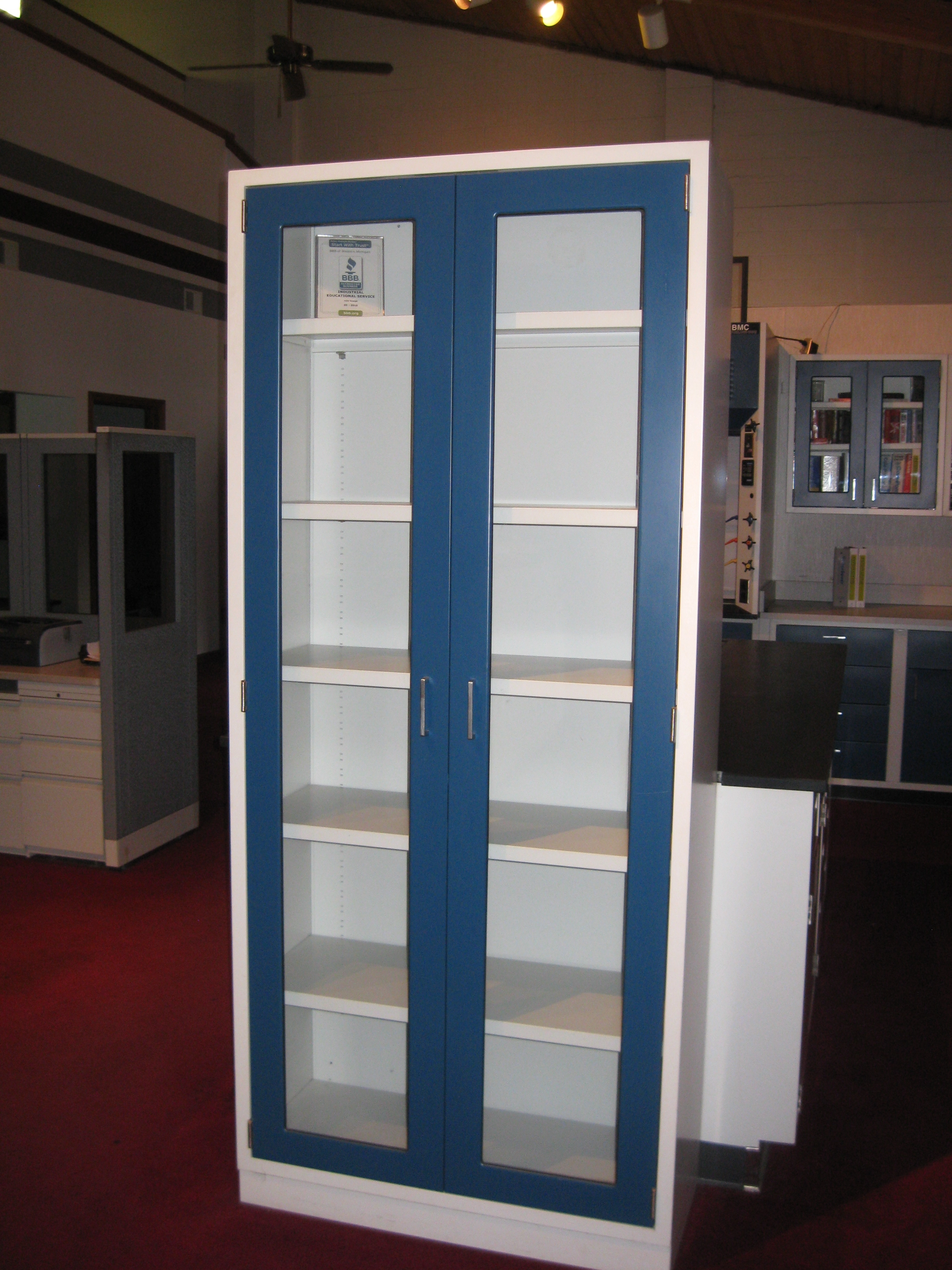 Lab Glass Cabinet Lab Floor Case Units Floor Glassware Cabinets with Doors or without doors various sizes and configurations