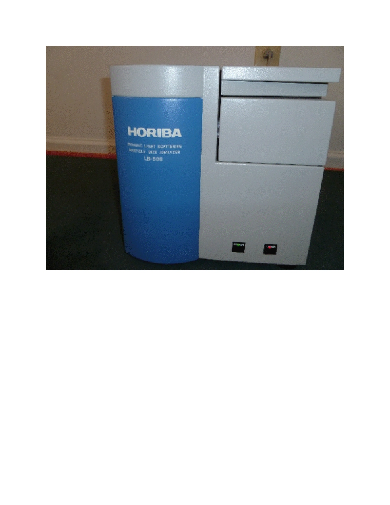 Horiba LB-500 Particle Size Analyzer  Horiba LB500 used refurbished when shipped For detection of smaller particles- HORIBA L