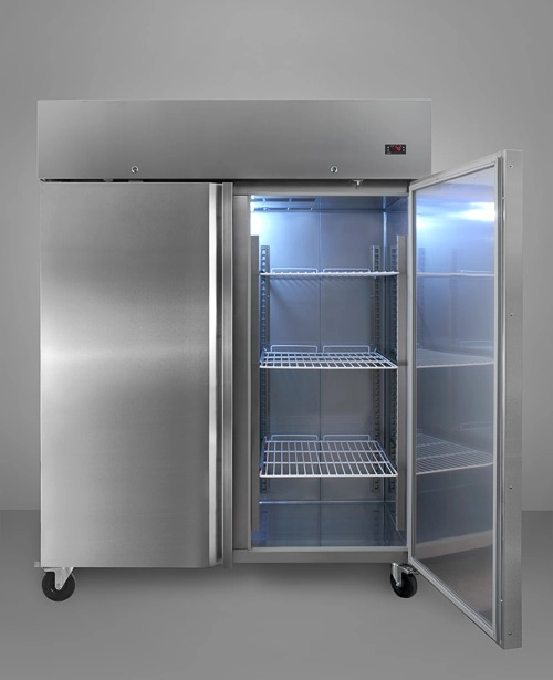Stainless Steel Double Door Refrigerator new discounted low price Summit Refrigeration SCRR490    Summit SCRR490 Refrigerator