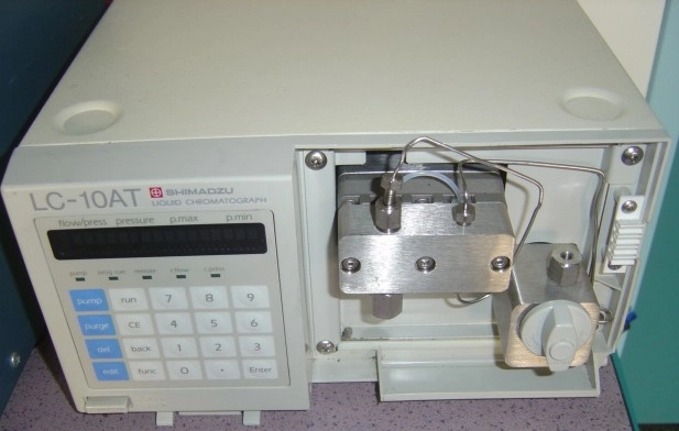 Shimadzu HPLC Pump Shimadzu LC-10AT HPLC Pump Shimadzu LC10AT HPLC Pump used nice refurbished when shipped