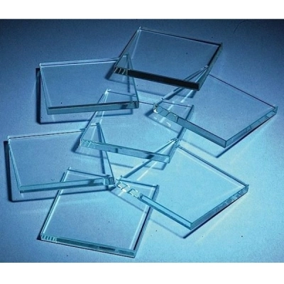 United Scientific 2" x 2" x 1/4" Streak Plates, Glass, PK/10 GLP2x2-S