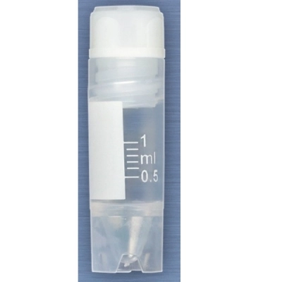 Globe Scientific CryoClear Vials, 1.0mL, STERILE, Internal Threads, CS/500 3001
