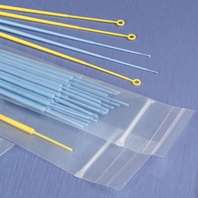 Globe Scientific Inoculation Loop, Flexible, 1uL Calibration Cert, STERILE, PS, Blue CS/1000 2871-10