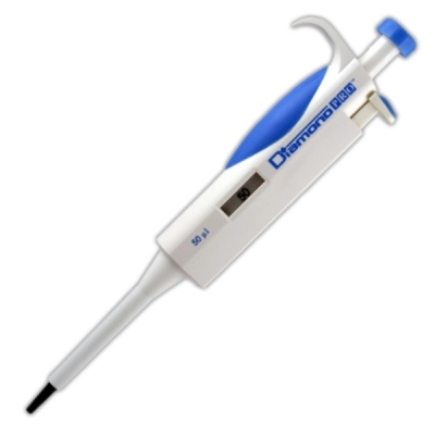 Globe Scientific Pipette, Diamond PRO, Fixed Volume, 50uL, Blue (Tip Group B) 3312-50