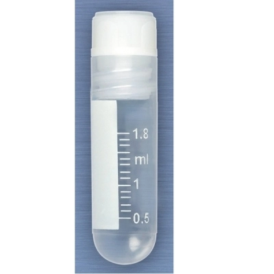 Globe Scientific CryoClear Vials, 2.0mL, STERILE, Internal Threads, Printed Graduations CS/500 3003