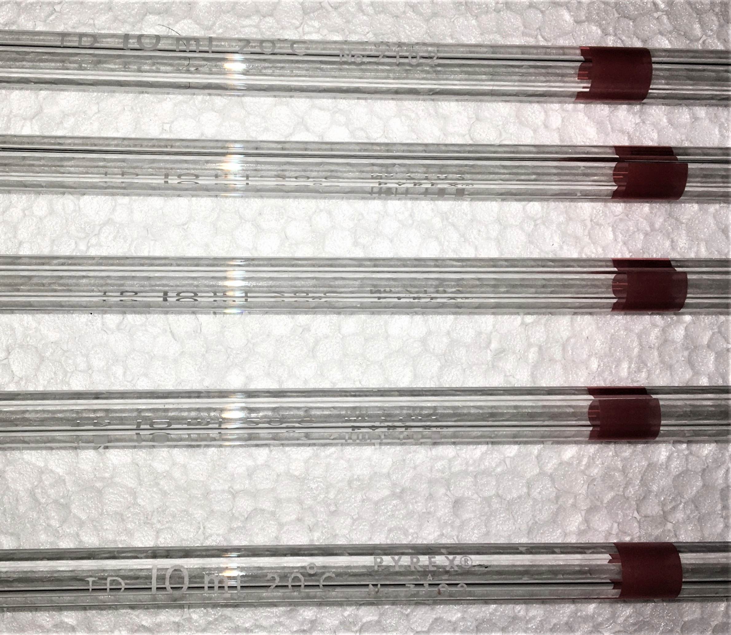 Corning PYREX Reusable Class A Volumetric Pipets, Color-Coded 10 mL:Pipet