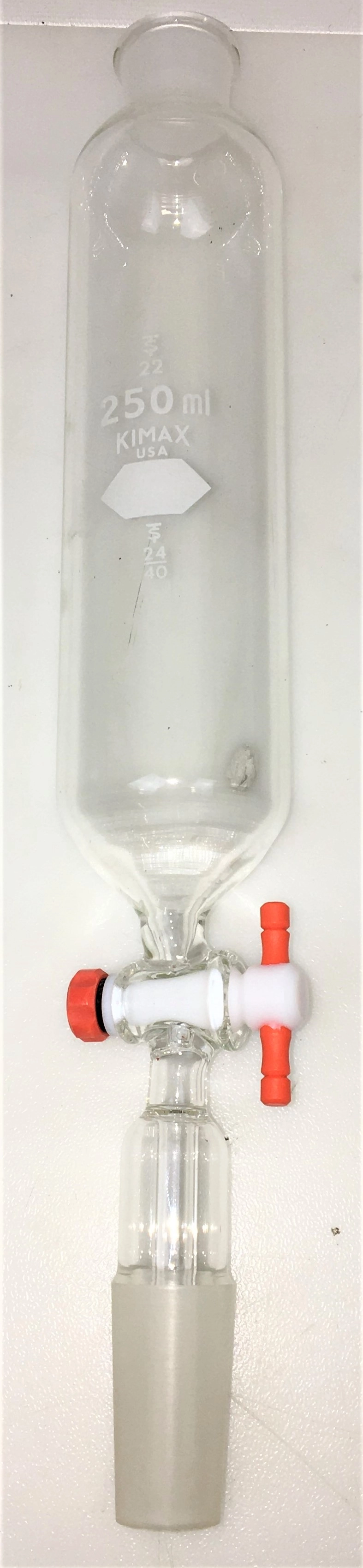 Kimble KIMAX Addition Funnel with PTFE Stopcock and 24/40 Joint