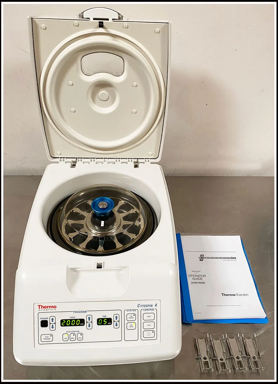 Thermo Shandon Cytospin 4 with Rotor & 4 Cytoclips w WARRANTY